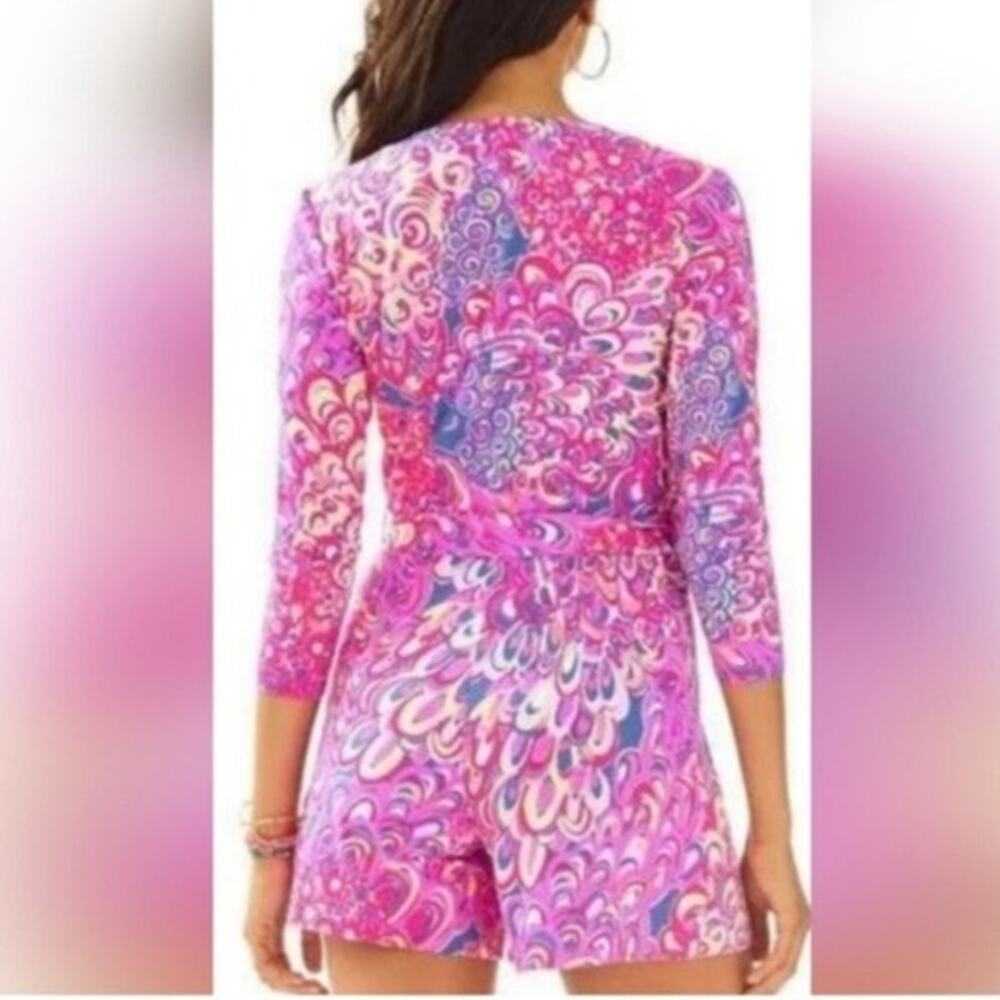 LILLY PULITZER Karlie Wrap Romper, Size Medium - Picture 5 of 14